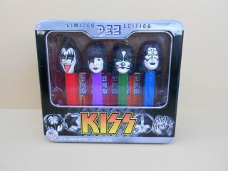 2012 Kiss Limited Edition Pez Dispensers In Collectible Tin