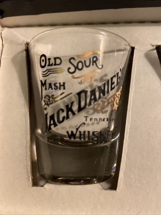 Jack Daniels Vintage Shot Glass Set Of 4