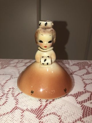 Vintage Josef Originals Mushroom Girl Doll Of The Month - January With Sticker