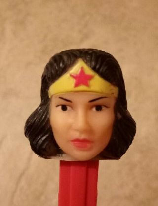 1978 Wonder Woman Pez Dispenser Soft Head No Feet Red Made In Usa 3.  845.  882 Dc