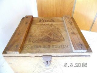 Haig & Haig Dimple Pinch Wooden Crate/box Small With Latch