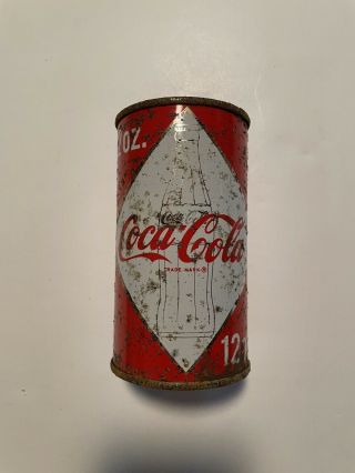 Coca Cola Diamond Bottle Flat Top Soda Can