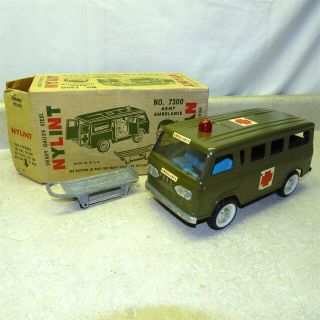 Vintage Nylint Ford Econoline Army Ambulance Van,  No.  7300