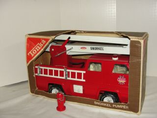 Vintage 1974 Tonka Snorkel Pumper Fire Truck In The Box