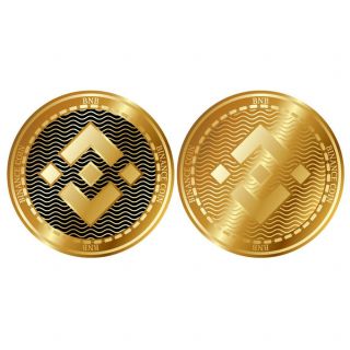 Binance Bnb | Cryptocurrency Virtual Currency | Gold Plated Coin | Bitcoin