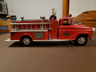 Vintage Tonka No.  5 Fire Truck.  1958 - 1959 Suburban Pumper With Hoses & Ladder.