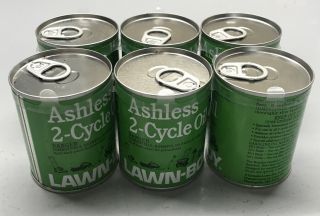 Vintage Unopen 6 Pack Lawn Boy 2 Cycle Ashless Lubricant Motor Oil