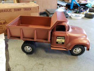 1957 Tonka No 20 Hydraulic Dump Truck w Box & Insert Toy Never Played With 2