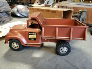 1957 Tonka No 20 Hydraulic Dump Truck w Box & Insert Toy Never Played With 5