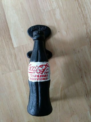 Cast Iron Coca Cola Bottle Door Pull Handle