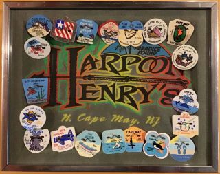 20 Years Of Cape May Beach Badges - 2001 To 2020 - Framed