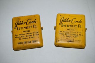 Vintage Gibbs Cook Caterpillar Equipment Advertising Clip Ft Dodge Mason Ciity