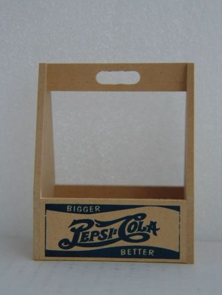 Miniature 2 And 5/8th Inch Bigger Pepsi:cola Better Wooden Crate With Handle