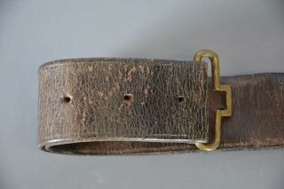 People ' s Army of Vietnam (NVA) and VC Leather Belt with Star Brass Buckle 6