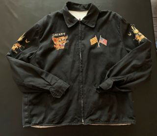 Vintage Vietnam War Era Souvenir Jacket,  Bienhoa,  1966 - 67 3rd Bn 60th Infantry