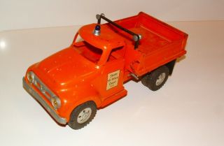 1950s Tonka Orange Hi Way Dept Hydraulic Dump Truck Shape