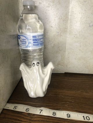 Vintage Ceramic Halloween Ghost Figurine 4”tall 1977 Kitschy Boo Decor