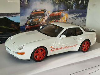 1:18 Porsche 968 Club Sport 1992 By Gt Spirit Zm092 White / Red 504pcs