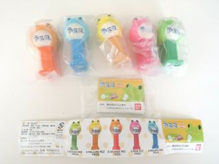 Pez Mini Pax Japan Japanese Dispenser Frog Style Rainbow Animation Animal Set