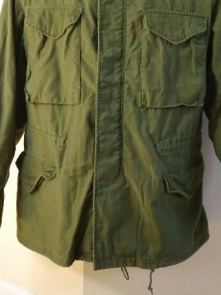 US Military Post Vietnam War M - 65 OD Green Field Jacket Small - Regular 1974 2