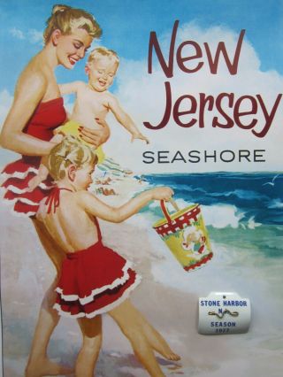 1977 Stone Harbor Jersey Seasonal Beach Badge/tag 44 Years Old