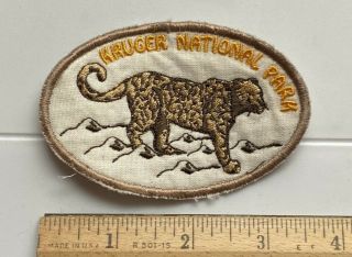 Kruger National Park South Africa Suid Afrika Cheetah Souvenir Patch Badge