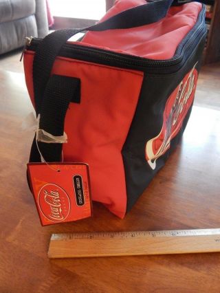 ' 90s Coca - Cola COKE 12 Can Insulated Shoulder Bag Cooler w/ Tags 3