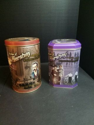 Hershey Canisters Building A Legacy Series 1 And 3 Dated 1996 Tins