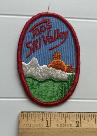 Taos Ski Valley Mexico Skiing Resort Area Zia Sun Souvenir Embroidered Patch