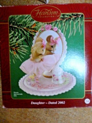 Vguc Carlton Cards Heirloom Christmas Ornament " Daughter " Dated 2002