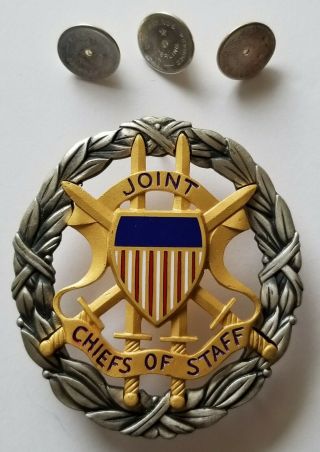 Authentic Army Full Size Joint Chiefs Of Staff Badge Sterling W/sterling Clutch