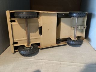 Vintage Tru Scale International Scout Truck,  Pressed Steel Rare Blade Attachm 4