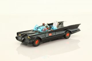 Corgi Toys 267 Batmobile; Gloss Black,  Red Bat Hubs,  Gold Wheels; V Good Unboxed