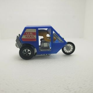 Vintage Hotwheels 1973 Rrrumblers Rip Code (blue Canopy With Tan Rider)