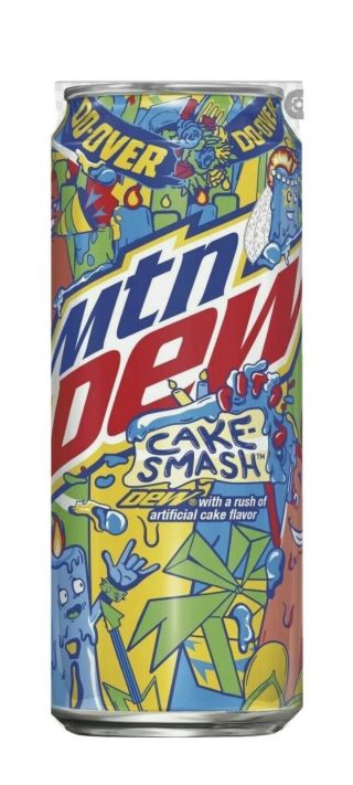 Mountain Dew Cake Smash Soda - 2 Cans - - - Rare Pepsi Co.