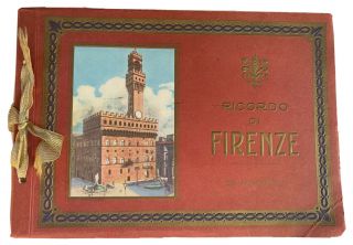 Ricordo Di Firenze Vintage Souvenir Picture Book 14 Images Softcover