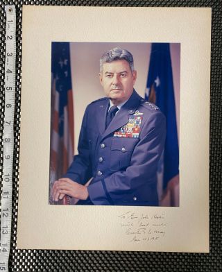 Early 1960s General Curtis Lemay,  Us Air Force,  Studio Photograph - Autographed