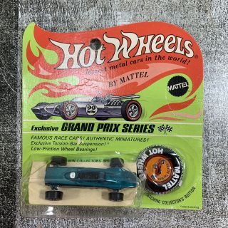1969 Hot Wheels Redline Lotus Turbine Blue In Blister Pack