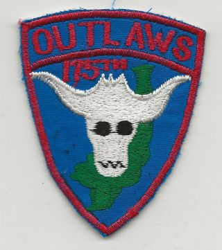 Vietnamese Made 175th Aviation Company Outlaws Pocket Patch Neat One