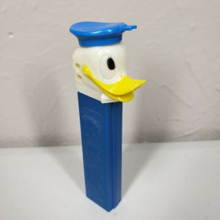 Vintage Donald Duck Blue Pez Dispenser No Feet Hong Kong Disney