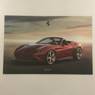 Ferrari California T Advertising Card Postcard Brochure - Italian Text