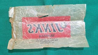 1930 JINKS VANILLA 5 CENT CANDY BAR WRAPPER WM.  M.  HARDIE CO.  WUEST,  CLEVELAND OH 3