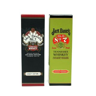 Jack Daniels Tennessee Whisky Paper Legacy 1 And 2 Box 700 Ml (no Bottle)