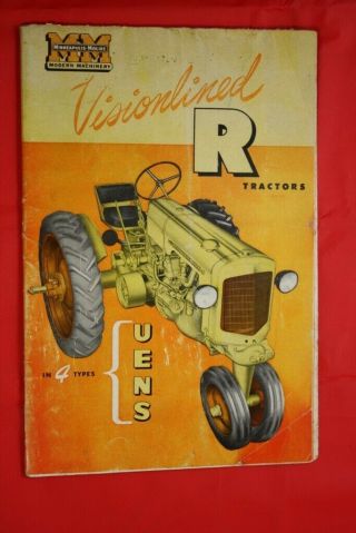 Minneapolis Moline R Visionlined Tractor Sales Brochure Literature