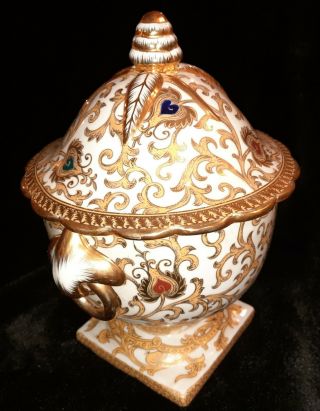Chinese Republic Soup Tureen Gilded Unmarked