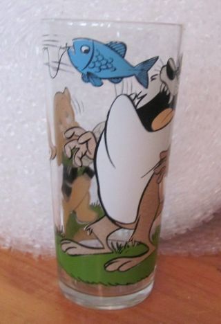 Looney Tunes Porky Pig & Taz Tasmanian Devil 1976 Promo Glass Pepsi