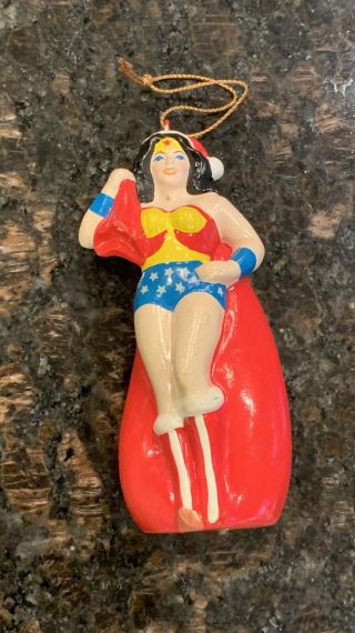 1979 Vintage Wonder Woman Dc Comics Very Rare Ornament (chip On Foot)