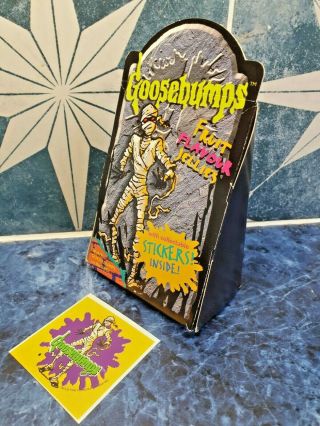 Rare Bonbon Goosebumps Mummy Promo Advertising Fruit Jellies Box & Sticker 1998 3