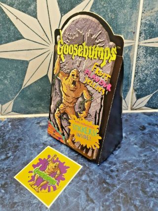 Rare Bonbon Goosebumps Mud Monster Promo Advertising Fruit Jellies Box & Sticker 3