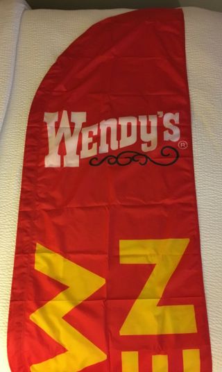Wendys Fast Food Restaurant Now Open Feather Banner Swooper Flag Only